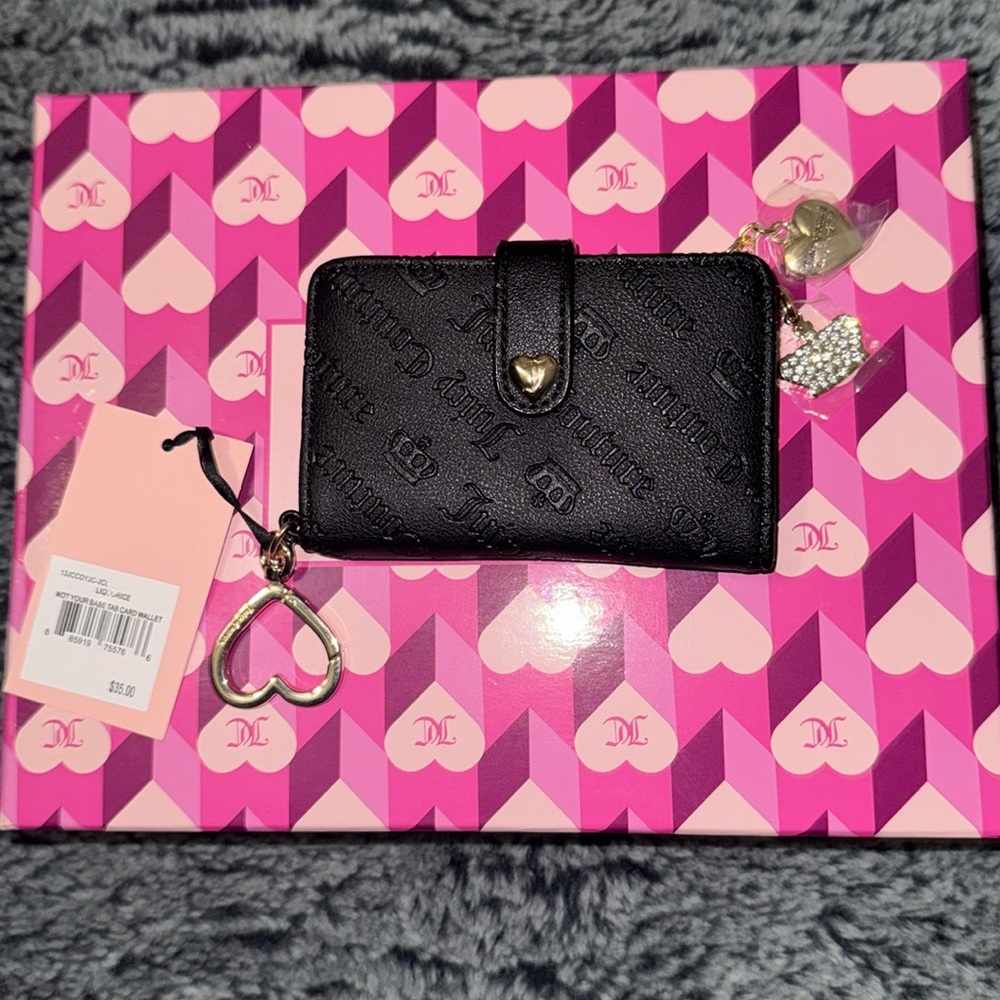 Juicy couture Not Your Babe Tab Card Wallet in Liquorice